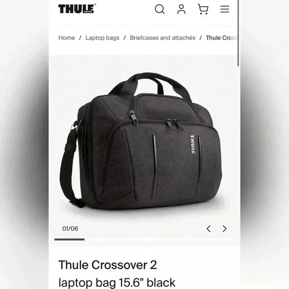Thule Crossover 2
laptop bag 15.6" black - Picture 2 of 5